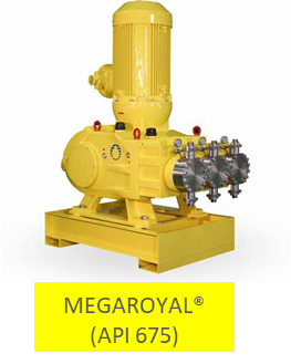 Eine Abbildung einer Milton Roy MEGAROYAL Pumpe. 