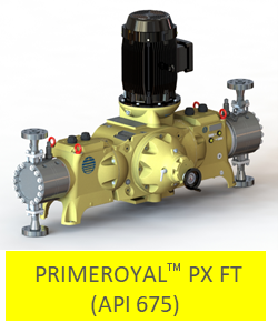 Ein Bild einer Milton Roy PRIMEROYAL PX FT Pumpe. 