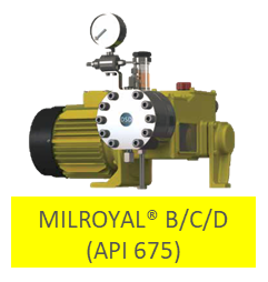 Eine Abbildung einer Milton Roy MILROYAL Pumpe.